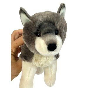 Ashes Wolf Stuffed Animal Plush Toy 9” Douglas Cuddle Toys 2+ Grey Cream Unisex